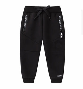 Cracked Soda CRKD embossed Trackpant Black