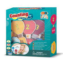 Counting bath time stickers