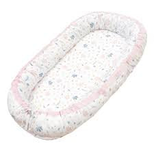 Living Textiles Portable Baby Nest Botanical Pink *THIS ITEM IS CLICK AND COLLECT ONLY*