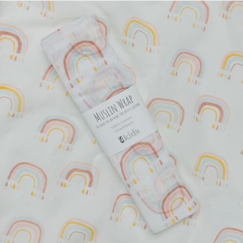 Muslin Wrap Rainbow