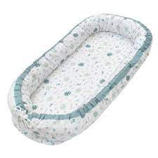 Living Textiles Portable Baby Nest Botanical Blue *THIS ITEM IS CLICK AND COLLECT ONLY*