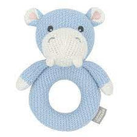 LIVING TEXTILES WHIMSICAL KNITTED RING RATTLE
