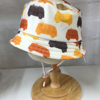 Sundaise Swim Bucket Hat Jayden Print with Buses