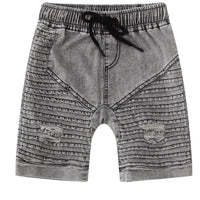 Cracked Soda Deisel Detailed Shorts Ash