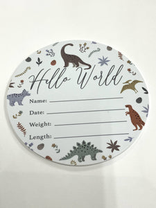 CMC GOLD Welcome Plaque Dinosaurs