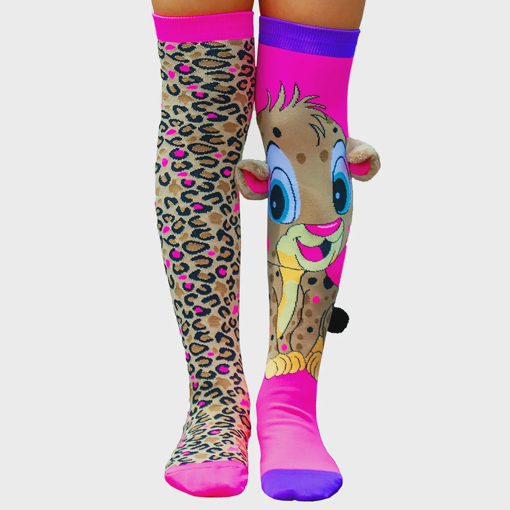 Madmia Cheeky Cheetah Socks Ages 6-99