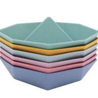 Origami Silicone Bath Boats 6pk