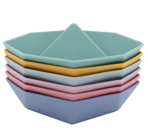 Origami Silicone Bath Boats 6pk