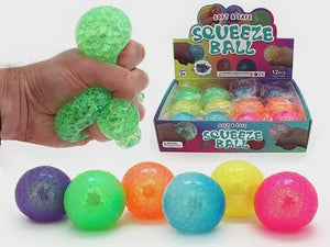 Soft and Safe Orb and Glitter  Squeeze Ball