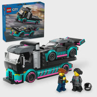 LEGO® CITY 60406 Race Car and Car Carrier Truck