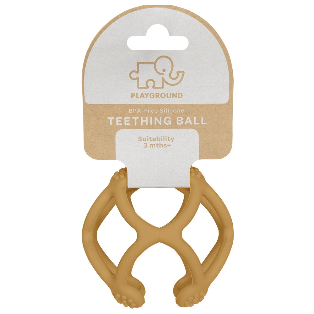 Living Textiles Silicone Teething Ball - Sunshine