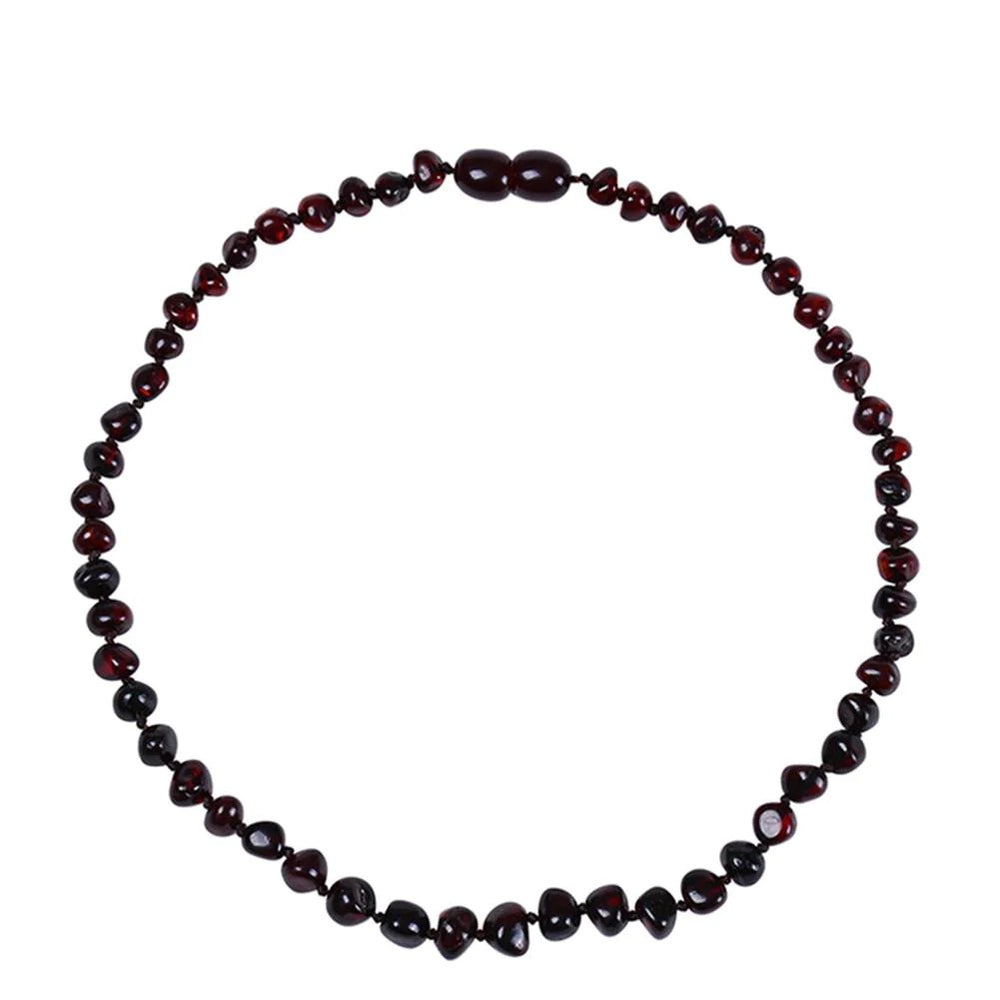 Baltic Amber Infant Necklace - Cherry