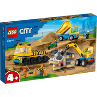 LEGO® CITY 60391 Construction Trucks and Wrecking Ball Crane
