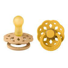 BIBS Boheme Pacifier Desert Sand/Honey Bee 2pk