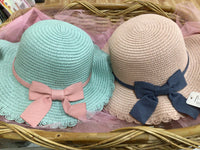 Ivy’s Scalloped Edge Straw Hat With Bow Assorted
