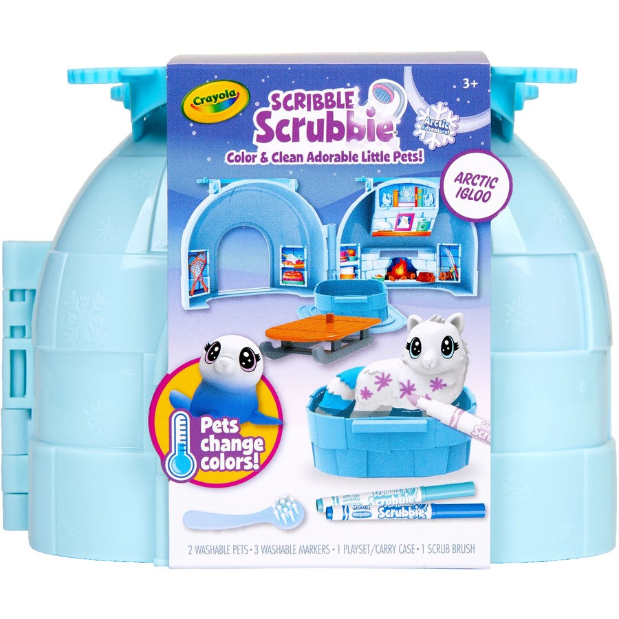 Crayola Scribble Scrubbie Color & Clean Adorable Little Pets - Arctic Igloo