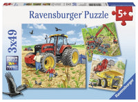 RAVENSBURGER 3x49 Puzzle Big Machines 080120
