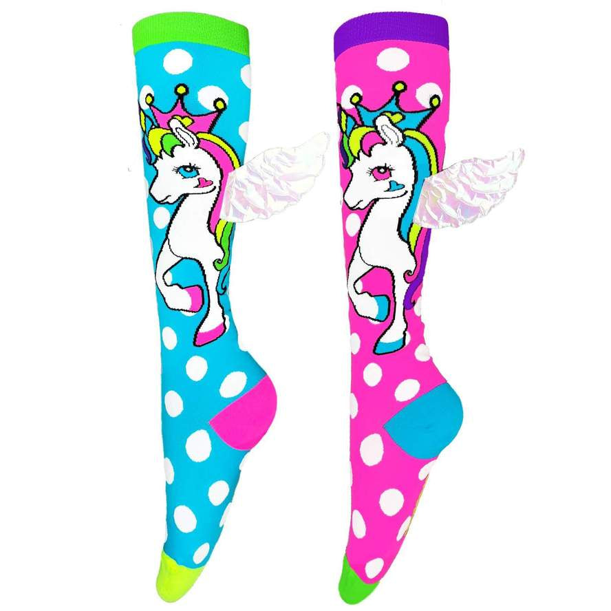 Madmia Flying Unicorns Socks Size 6-99