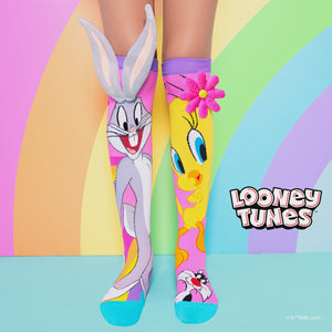 Madmia Looney Tunes Bugs Bunny & Tweety Bird Socks Size 6-99