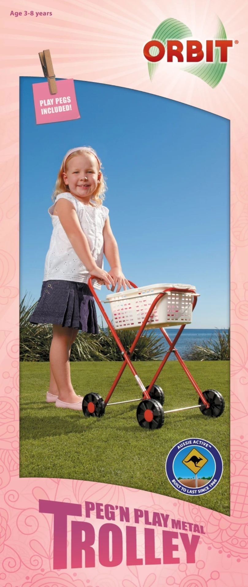 Orbit Peg 'n Play Metal Trolley
