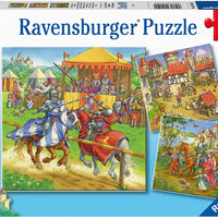RAVENSBURGER 3x49 Puzzle Life Of The Knight 051502