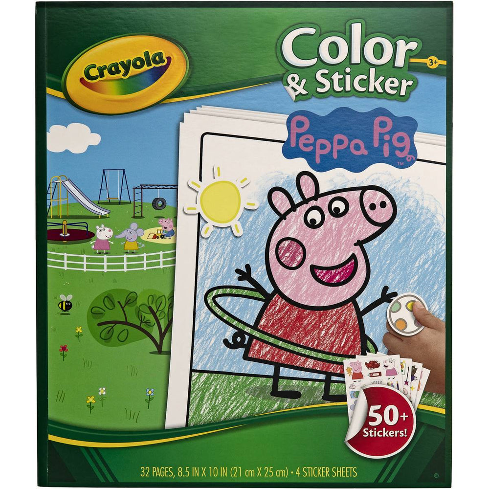 Crayola Colour & Sticker Peppa Pig book