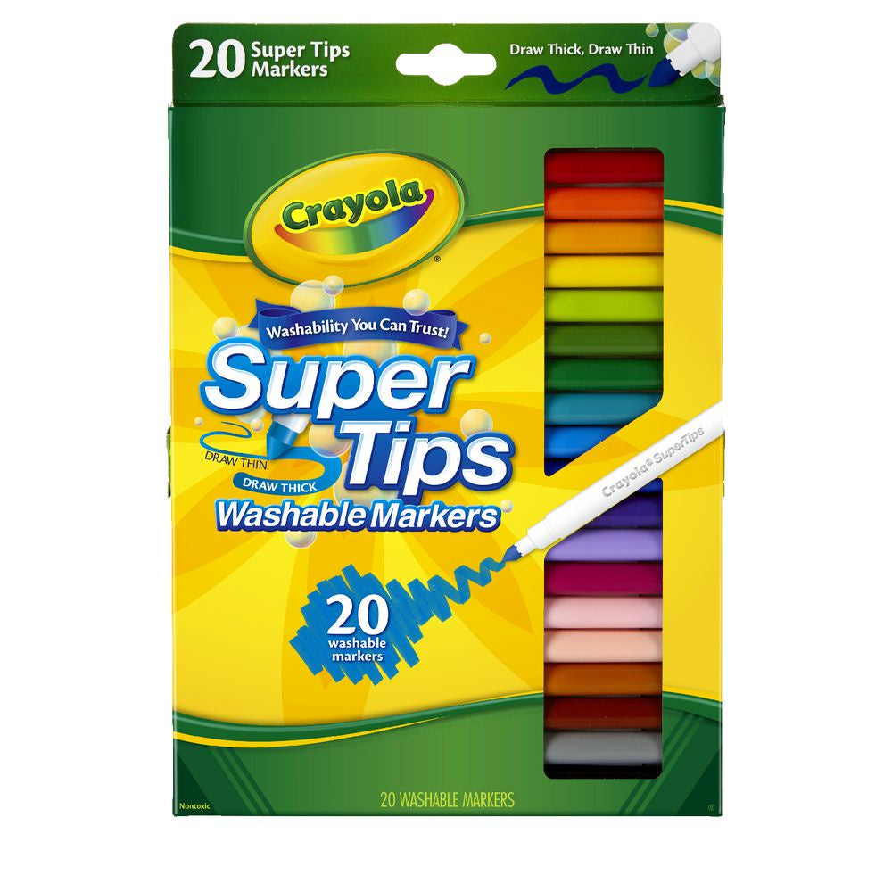 Crayola Super Tips Washable Markers 20 pack