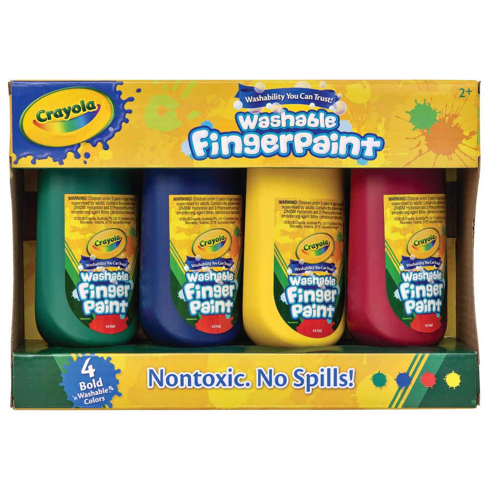 Crayola Washable Fingerpaints 4pk