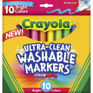 Crayola Ultra Clean Washable Markers 10 pack