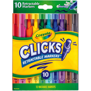 Crayola Clicks Retractable Markers 10 pack