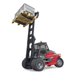 Bruder 1/16 Linde HT160 Forklift with Pallet and 3 Cages