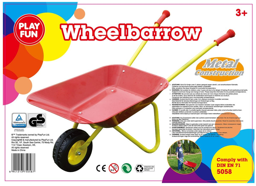 Play Fun  Metal Wheelbarrow