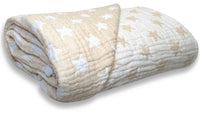 Spotty Giraffe 6 Layer Muslin Quilt
