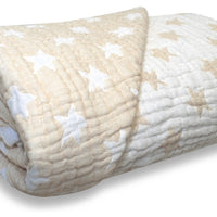 Spotty Giraffe 6 Layer Muslin Quilt
