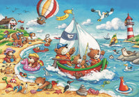 RAVENSBURGER 2x24 Puzzle Seaside Holiday 078295
