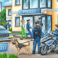 RAVENSBURGER 2x24 Puzzle Police Vehicle puzzle 050314
