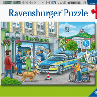 RAVENSBURGER 2x24 Puzzle Police Vehicle puzzle 050314