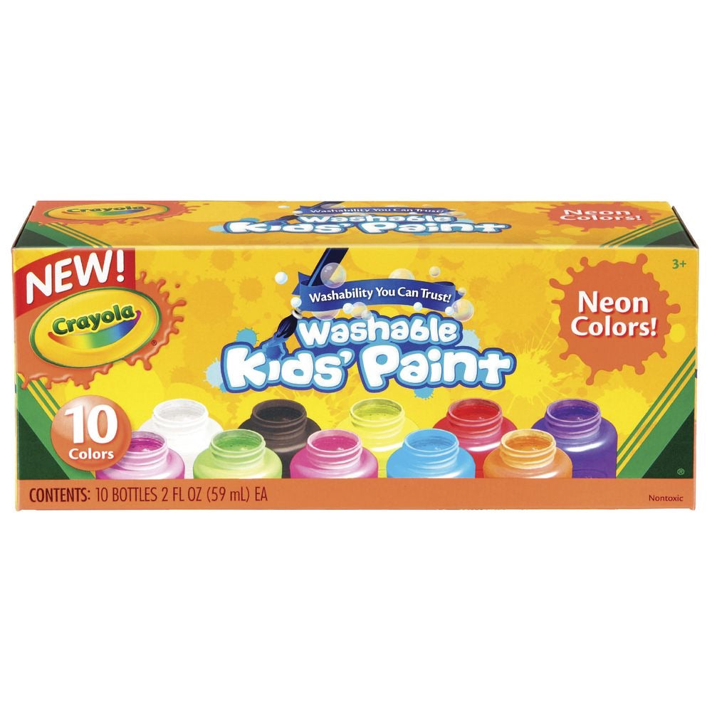 Crayola washable Neon Paint 10 Colors