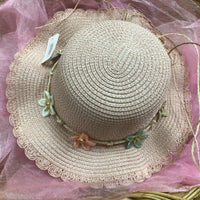 Ivy’s Straw Hat with Flower Band Assorted