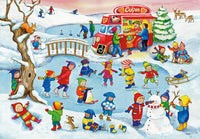 RAVENSBURGER 2x24 Puzzle Swimming at the Lake 050574
