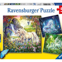 RAVENSBURGER 3x49 Puzzle Unicorn 092918