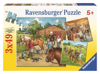 RAVENSBURGER 3x49 Puzzle A Day With Horses 092376
