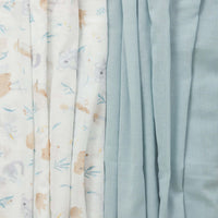 Organic Cotton Muslin Wrap 2pk
