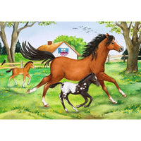 RAVENSBURGER 2x24 Puzzle World of Horses 088829