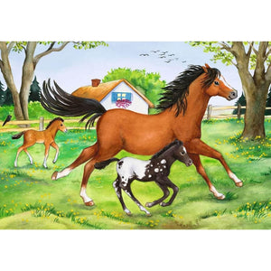 RAVENSBURGER 2x24 Puzzle World of Horses 088829