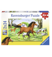 RAVENSBURGER 2x24 Puzzle World of Horses 088829
