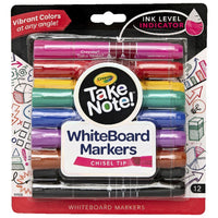 Crayola Take Note Whiteboard Markers 12 pack