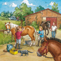 RAVENSBURGER 3x49 Puzzle A Day With Horses 092376
