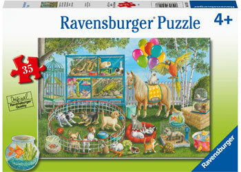 RAVENSBURGER 35 Puzzle Pet Fair Fun 051588