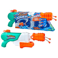 Nerf Super Soaker Hydro Frenzy Water Blaster, Wild 3-In-1 Soaking Fun, Adjustable Nozzle, 2 Water-Launching Tubes
